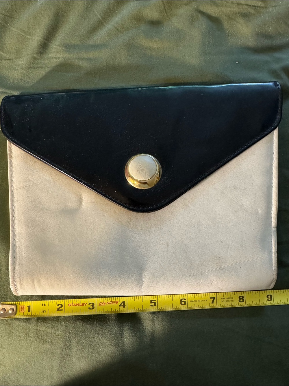 Black and White Envelope Clutch
